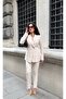 Women S Blazer Jacket & Pants Set - Reflect Your Style with Stylish Details - 2