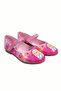 Pink Printed Girl's Ballerinas
