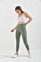 Fleece-Lined High Waist Winter Ribbed Knit Side Stitch-Free Corded Fabric Sports Leggings - 4