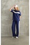 Garnish Strip Detail Modal Short Tracksuit Set - 3