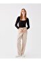 Lcw Vision U Neck Plain Long Sleeve Women's Crop (W3) - 2
