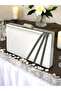 Women's Evening Dress Bag – Cross Platinum Stone Satin, Wedding Engagement |   Ecru