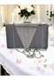 2026 Special Series Gray Satin Evening Dress Bag , Elegant Plated Women's Stylish Night Wedding Engagement Dress with Platinum Stones - 4