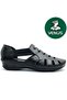 Malin Genuine Leather Comfort Orthopedic Women's Sandals Black