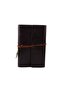 Leather Cover Notebook – Vintage, Special Handmade, Unlined Diary, Agenda, Souvenir, Travel Note Book - 3