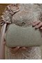 Büka Women's Glittery Finger-Through Long Handheld Evening Bag with Metal Strap - 4