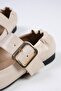 Diega Skin Color Thick Belted Women's Ballerinas - 8