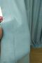 Background Fabric Curtain Mint Color Velvety Soft Soft Wing Side Curtain 1e 3 Draped Pleat - 4