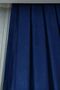 Background Fabric Curtain Parliament Blue Color Velvety Soft Soft Wing Side Curtain 1e 3 Draped Pleat - 4