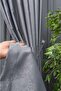Background Fabric Curtain Gray Color Velvety Soft Soft Wing Side Curtain 1e 3 Draped Pleat Background Curtain - 2
