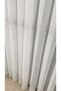 Farbateks Planting Guarnic Gray Silver Silver Embroidered Pattern 3layer Pleated Tulle Curtain