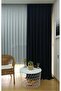 Background Fabric Curtain Navy Blue Dark Blue Color Velvety Soft Soft Wing Side Curtain 1e 3 Draped Pleat - 2