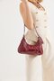 Shiny Patent Leather Women's Trend Bag Claret Red - 2