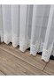 Sama Sade Plain Skirt Embroidered Non-Iron New Style 2 Layers Pleated Tulle Curtain - 4