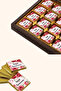 Square Shaped Pink Red Rose Auspicious Ramadans Tag 3.5 cm 45 Pieces Waterproof Sticker - 2