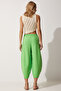 Linen Shalwar Trousers - Green Ldz0028 - 5