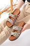 Pien Double Buckle Stylish Daily Full Orthopedic Slippers - 2