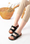 Pien Double Buckle Stylish Daily Full Orthopedic Slippers - 3