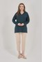 Women's V-Neck Lycra Daily Seasonal Mother Combed Cotton Blouse - 6