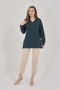 Women's V-Neck Lycra Daily Seasonal Mother Combed Cotton Blouse - 4