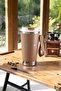 Stainless Steel Thermal Insulated Thermos Office Mug with Uncovered Lid 580 ml