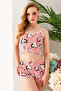 Women's Heart Patterned Athlete Shorts Pajamas Pink - 25Y 10041 - 5