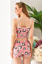 Women's Heart Patterned Athlete Shorts Pajamas Pink - 25Y 10041 - 4