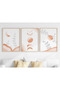 Wooden Framed 3 Piece Abstract Painting Home Home Living Room Bedroom Balcony Decor Qmrc45 - 2