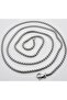 Thin Sports Model Men's Steel Chain Necklace 2 mm 55 cm eck07 - 4