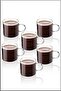 Borosilicate Glass Set of 6 Espresso Coffee Cups