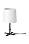Black MEDITERRANEO BARLAST BLACK WHITE 31 cm LAMPSHADE TABLE LAMP Modern E14 Metal 1 31 - 45 - 3
