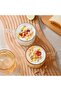 Retro Amber Bead Glass Glass with Handle Set of 4 300 ml - 7