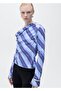 Striped Asymmetrical Blouse