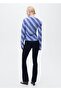 Striped Asymmetrical Blouse - 4