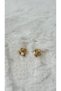 Xuping Gold Color Pearl Detailed Heart Earrings - Steel, Water Resistant, Allergy Free - 2
