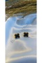 Black Clover Detailed Steel Earrings - 4