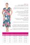 Women's Green Pink Polka Dot Pattern Ruffle Sleeve Double Breasted Collar Large Size Maxi Dress - 6