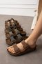 Casual Slippers - Orthopedic Sole Slippers Double Banded Buckle Daily Comfortable Home & Outdoor Slippers - 4