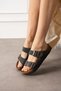 Casual Slippers - Orthopedic Sole Slippers Double Banded Buckle Daily Comfortable Home & Outdoor Slippers - 3