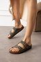 Casual Slippers - Orthopedic Sole Slippers Double Banded Buckle Daily Comfortable Home & Outdoor Slippers - 3
