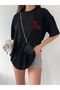 Unisex Gray Crew Neck Cotton Oversize Boyfriend T-shirt - 3