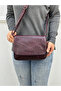 Genuine Leather Medium Size Claret Red Crossbody Bag