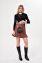 Bitter Dark Brown Women's Mini Small Hand and Shoulder Bag Adjustable Strap Zippered Gc 021009 - 4