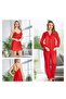 Women's Satin 6-Piece Embroidered Bridal Dowry Set Jl.4R.6K6.Mk - 2