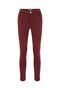 Men's Burgundy Skinny Fit Jean Trousers - 4