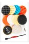 12 Piece Car Cake Polish Sponge Set-Auto Cake Polish Spiral Sponge Set - 4
