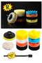 12 Piece Car Cake Polish Sponge Set-Auto Cake Polish Spiral Sponge Set - 2