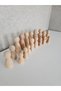 18 Li Raw Wood Family, Wooden Peg Doll - 6