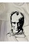 Ataturk Printed White Children's Long Sleeve T-Shirt 29 October Feast - 4