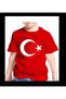 Unisex Kids T-Shirt Turkish Flag - Moon Star - Printed Short Sleeve - 2